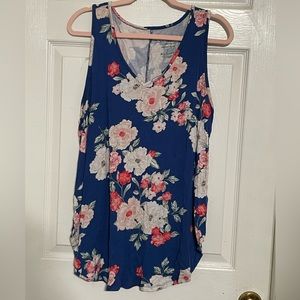 Torrid Size 2 Super Soft Knits Floral Tank Top